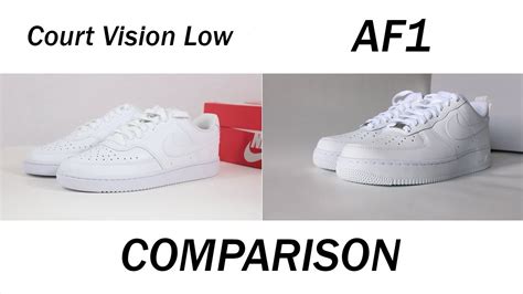 Nike Court Vision Alta Vs Air Force 1: G